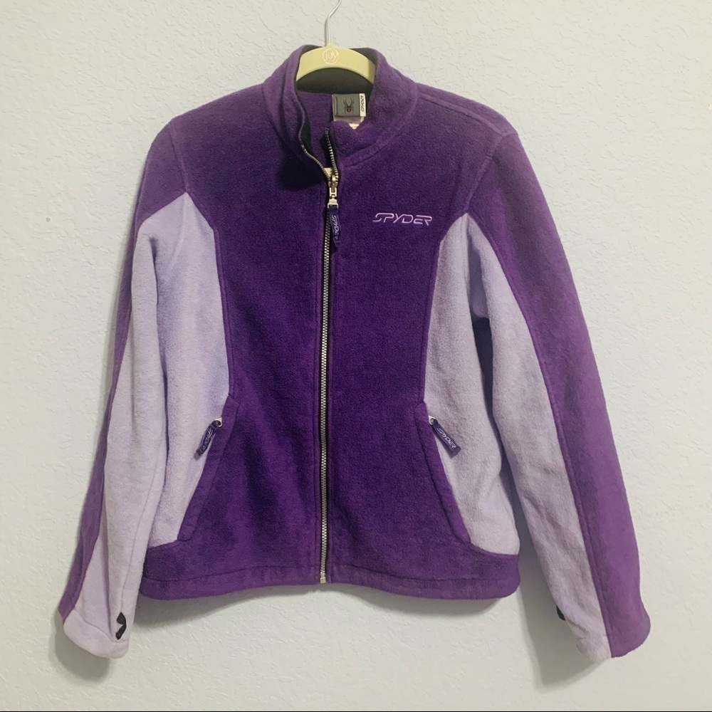 Spyder Women’s Purple Full Zip Fleece Pullover